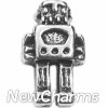 H3114 Silver Robot Floating Locket Charm