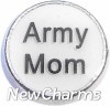 H4111 Army Mom Floating Locket Charm