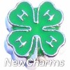 H4122 4H Clover Floating Locket Charm