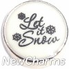 H4525 Let It Snow Floating Locket Charm