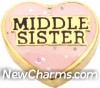 Middle Sister Floating Locket Charm