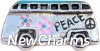 H6126 Big Peace Bus Floating Locket Charm