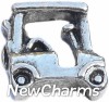 H7178 Golf Cart Floating Locket Charm