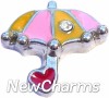 H7521 Big Umbrella Floating Locket Charm (clearance)