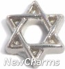 X8100 Star Of David Floating Locket Charm (clearance)