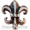 H9040 Fluer De Lis Floating Locket Charm