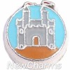 H9132 Castle Floating Locket Charm