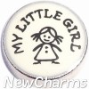 H9701 My Little Girl Floating Locket Charm