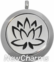 SS10  Stainless Steel Silver Big Round Floating Locket