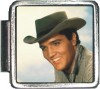 Elvis Cowboy Italian Charm