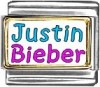 Justin Beiber Custom Photo Italian  Charm