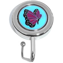 PC5004-7 July Butterfly Purse Hanger on Blue