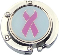 PINK RIBBON FOLDABLE PURSE HANGER