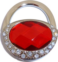 RED STONE PURSE PURSE HANGER