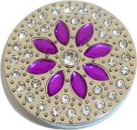PURPLE MARQUISE AND CLEAR STONES PURSE HANGER