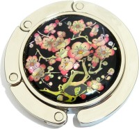 VINE WITH FLOWERS ON BLACK PURSE HANGER