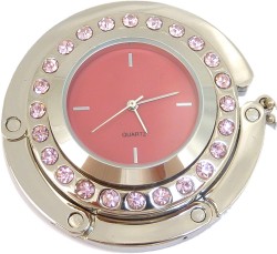 BIG WATCH ON PINK PURSE HANGER