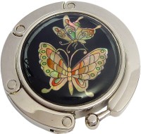 GOLD PATTERN ON SILVER Foldable Purse Hanger