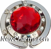 PH8137 Big Red Stone Foldable Purse Hanger