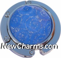 PH8165 Blue Swirl Foldable Purse Hanger