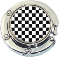 CHECKER PATTERN FOLDING FOLDABLE PURSE HANGER HOOK