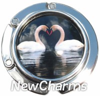 PH9013 Two Swans Foldable Purse Hanger