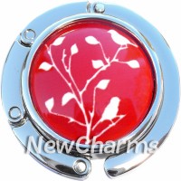 PH9038 White Branch on Red Foldable Purse Hanger