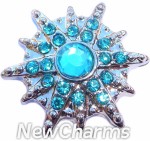 GS501 Starburst Blue Snap Charm