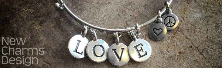 Custom Bangle Bracelet with Letters