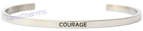 CB104 Courage Cuff Bangle Bracelet