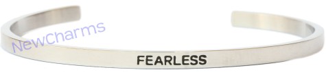 CB106 Fearless Cuff Bangle Bracelet