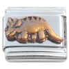 CL2060g Triceratops Dinosaur Bronze Italian Charm