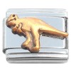 CL2061g Allosaurus Tyrannosaurus Dinosaur Bronze Italian Charm