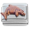 CL2065s Bronze Dolphin Italian Charm