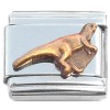 CL2067g Raptor Dinosaur Bronze Italian Charm