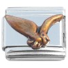 CL2068g Flying Pterodactyl Dinosaur Bronze Italian Charm