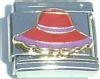 CL2131 Red Hat with Purple Stripe Italian Charm