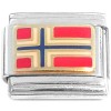 CT1038 Norway Norwegian Country Flag Italian Charm