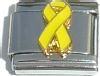 CT1041y Ribbon in Yellow Italian Charm