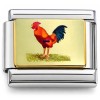Picture of a Rooster Italian Charm