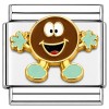 CT1155brown Brown Candy Italian Charm
