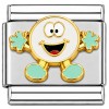 CT1155white Candy Smile White Italian Charm