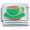 CT1160g Green Coffee Cup Italian Charm