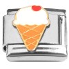 CT1192WHITE Ice Cream White Italian Charm