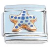 CT1200 Sea Star Blue Starfish Italian Charm