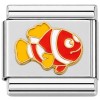 CT1219red Clown Fish Red Italian Charm