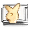 CT1226 Bunny Rabbit Head Face Italian Charm