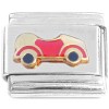 CT1262 Vintage Red Convertible Car Italian Charm