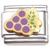 CT1277 Purple Grapes Green Leaves Italian Charm