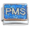 CT1291blue PMS Blue Glitter Italian Charm